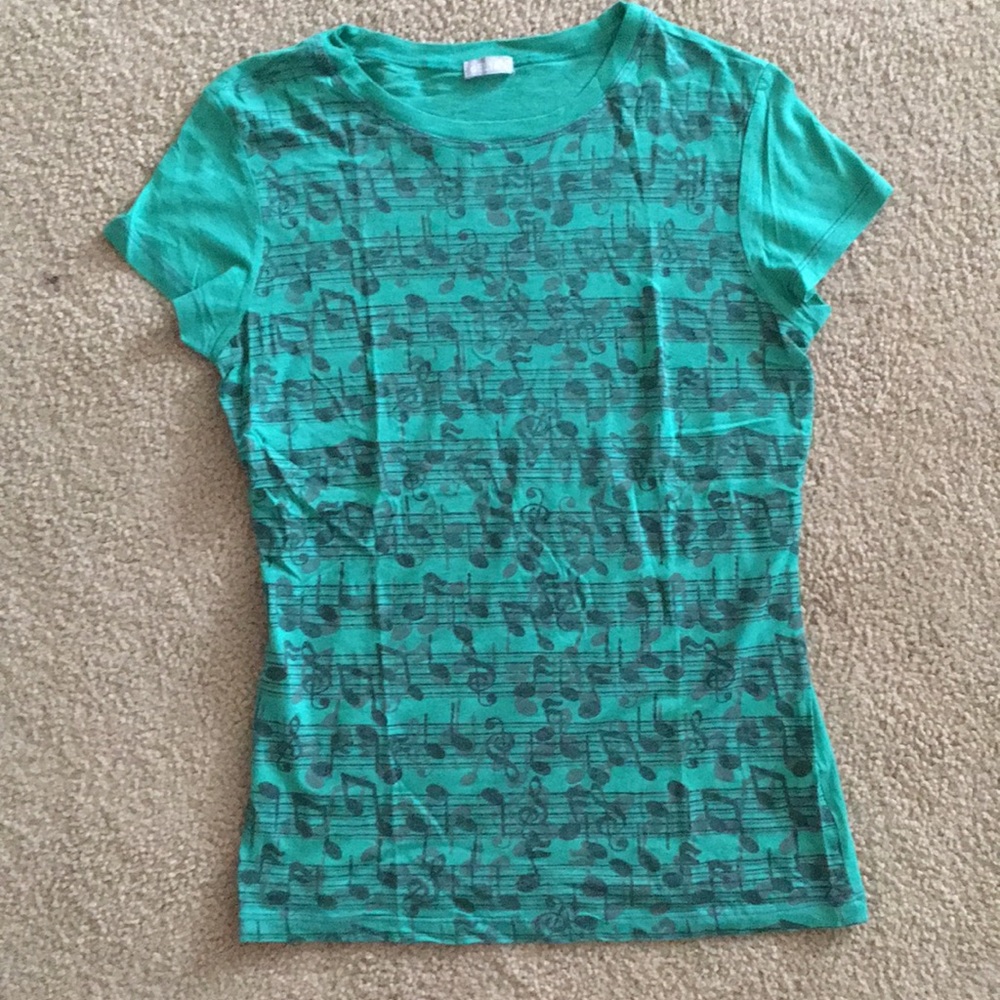 Green Music note t-shirt - Picture 2 of 8
